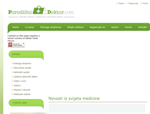 Tablet Screenshot of porodicnidoktor.com